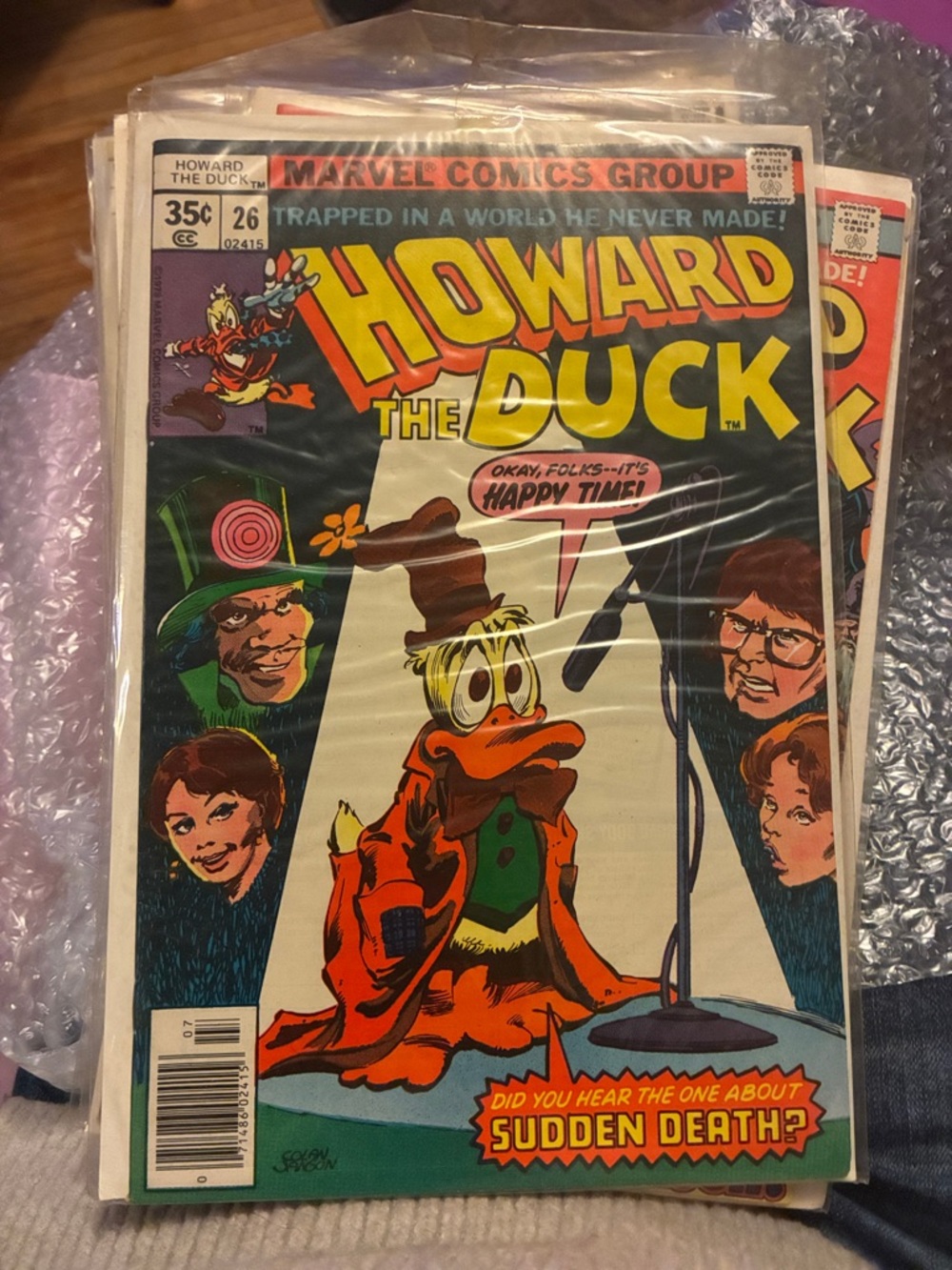 Marvel Comics Group - Howard the Duck #26 Comic Book - Yellow/Orange/Green